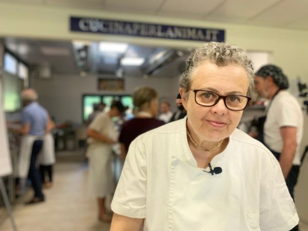 Marisa Scotto durante un Corso di cucina.