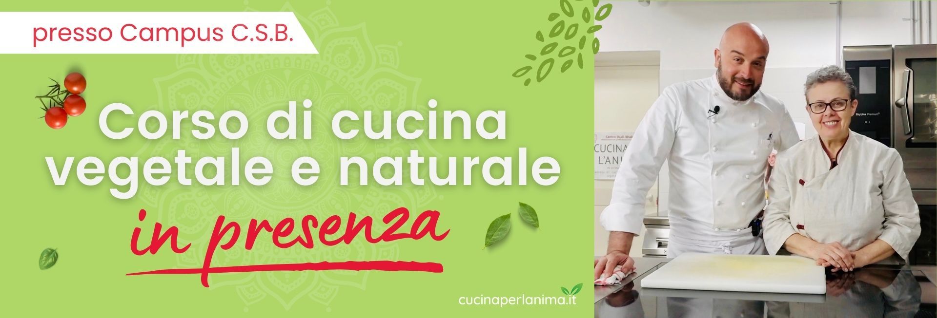 Corso in presenza presso Cucina per l'anima di cucina naturale vegetale